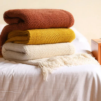 Cozy Knitted Throw Blankets
