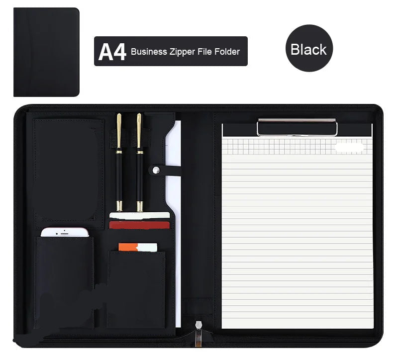 Leather Conference Portfolio Folder