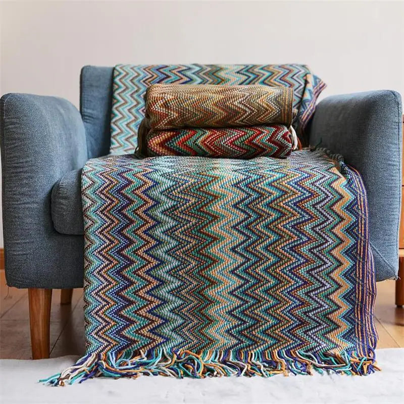 Hand-Knitted Blanket