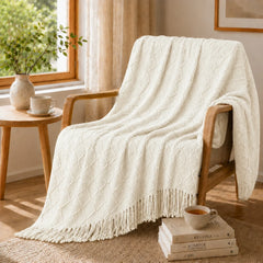 Soft Knitted Throw Blanket