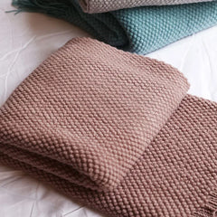 Cozy Knitted Throw Blankets