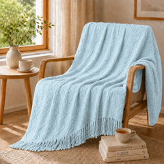 Soft Knitted Throw Blanket
